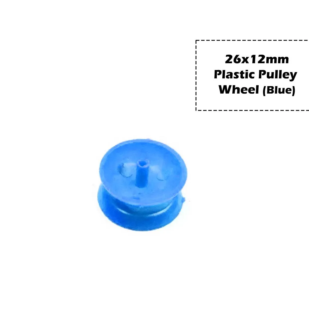 26x12mm Plastic Pulley Wheel for DC Toy Motor