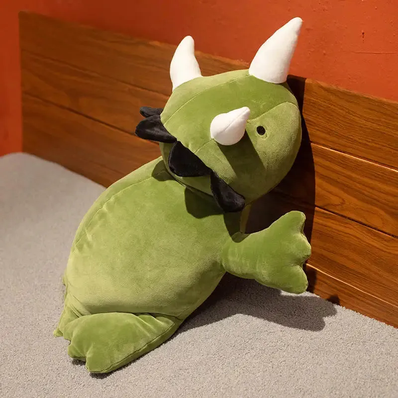 38/60cm Lovely Dinosaur Weighted Plush Toys Cute Soft Stuffed Dinosaur Plushies Kawaii Sleep Pillow Dolls Birthday Gift For Kid