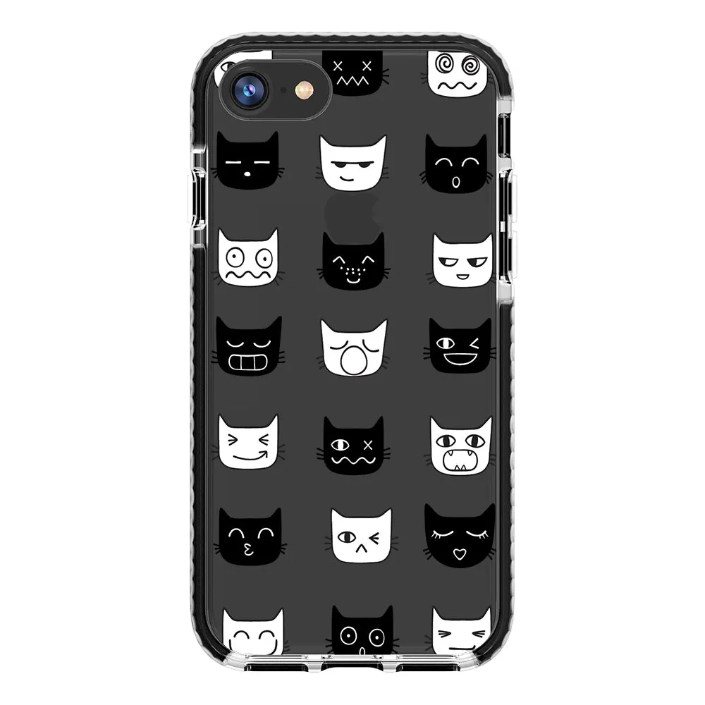 Cat Faces Impact iPhone Case