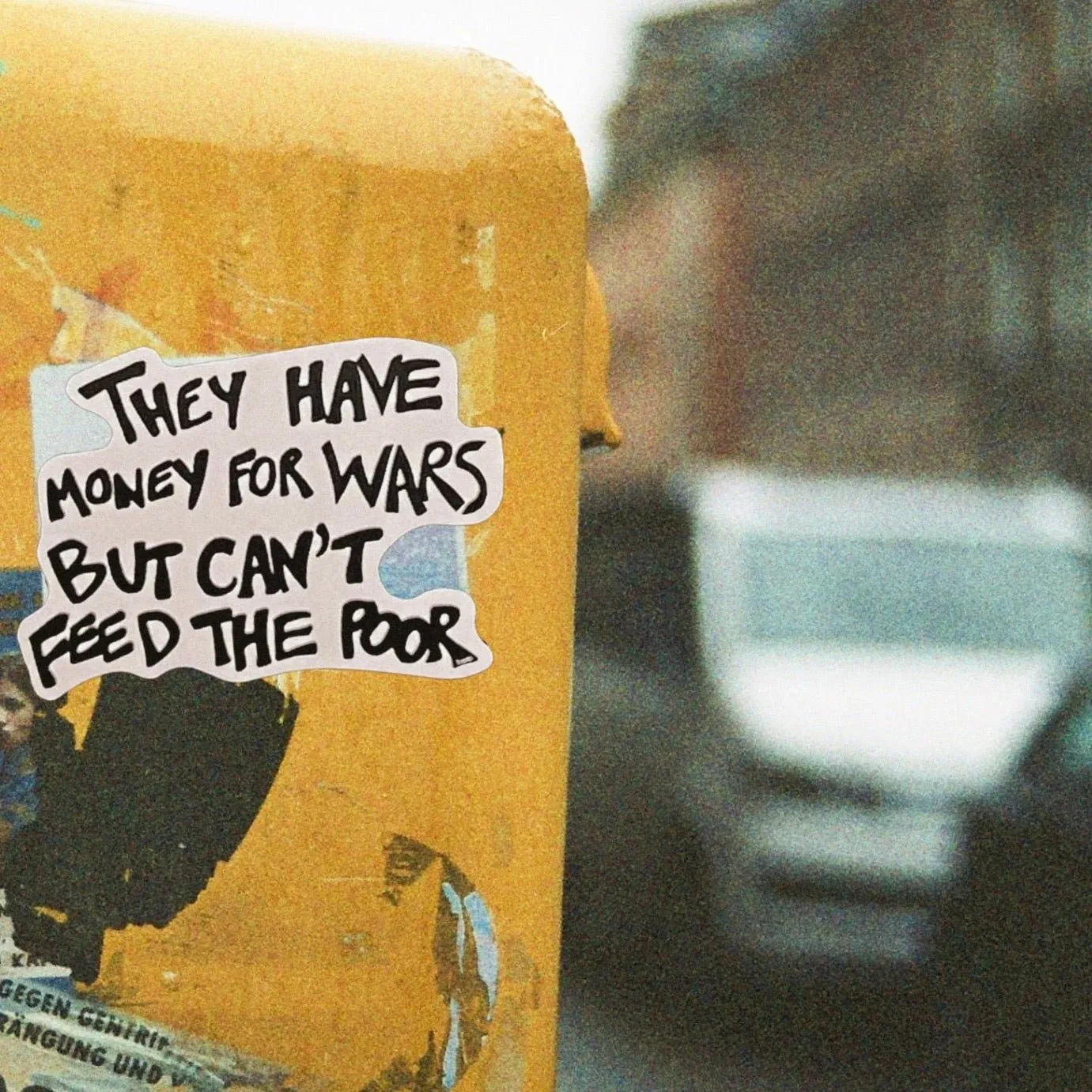 Feed The Poor Sticker