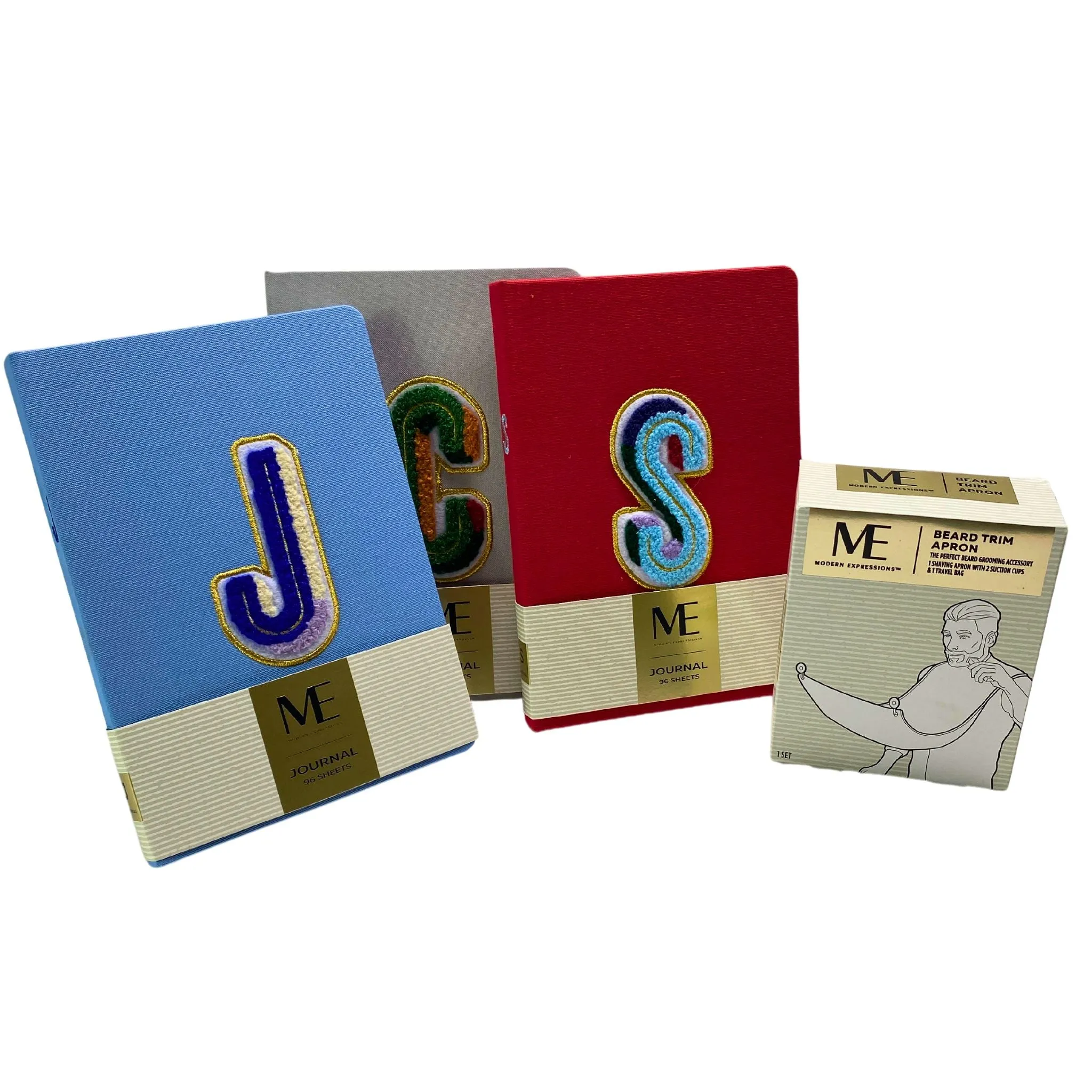 Modern Expressions Journal Monogram 96 Sheets and Beard Trim Apron (45 Pcs Lot)